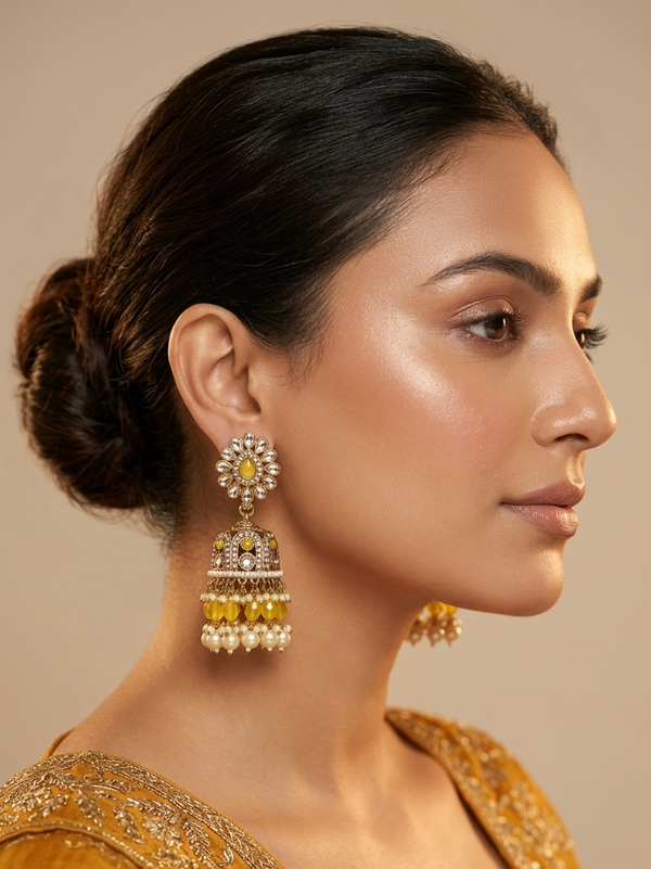 Kundan Pearl Earring