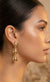 Gold Trio Layer Drop Earring