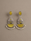 Oxidized Silver Long Dangler Earrings