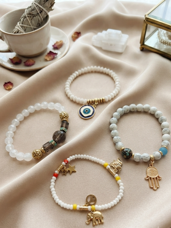 Multilayer and Multicolor Beads Bracelet
