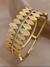 Leaf Style Anti Tarnish Bracelet