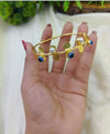 Evil Eye Brass Cuff Bracelet