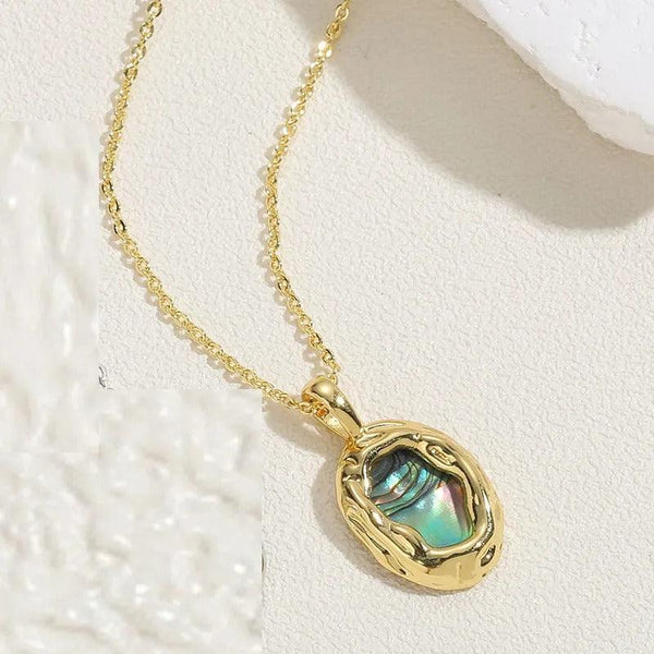 Green Stone Anti-Tarnish Pendant