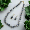 Meraki White and Grey Pearl Mala