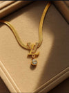 Anti-Tarnish LV Pendant