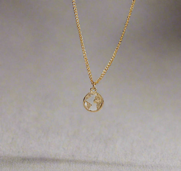 World Map Charm Pendant