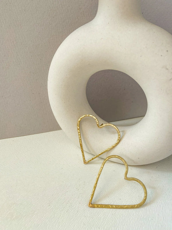 Heart Shaped Statement Earring