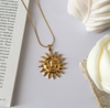 Anti-Tarnish Sun Design Pendant Chain