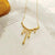 Gold Drip Pendant Chain
