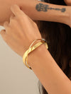 Twisted Cross Anti Tarnish Bracelet