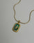 Anti-Tarnish Green Pendant With Star