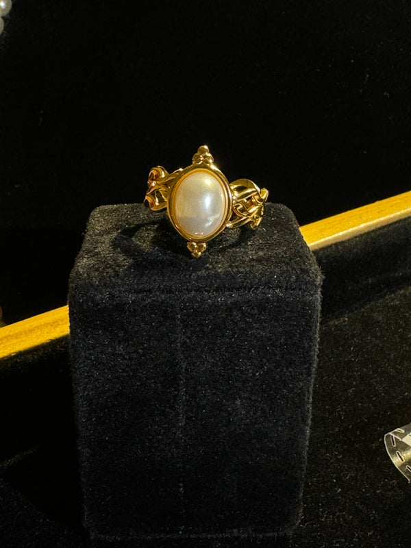 White Finish Diamond Ring