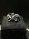 Artistically Designed Snake Zircon Studded Adjustable Ring