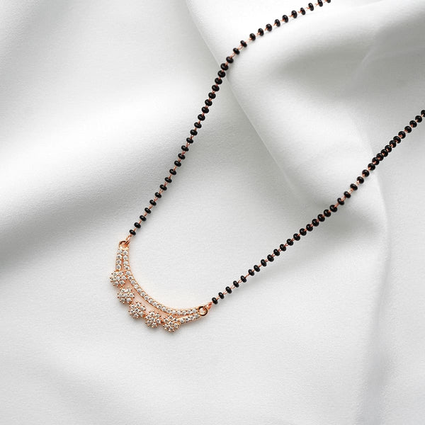 Meraki Beautiful Mangalsutra With Black Beads