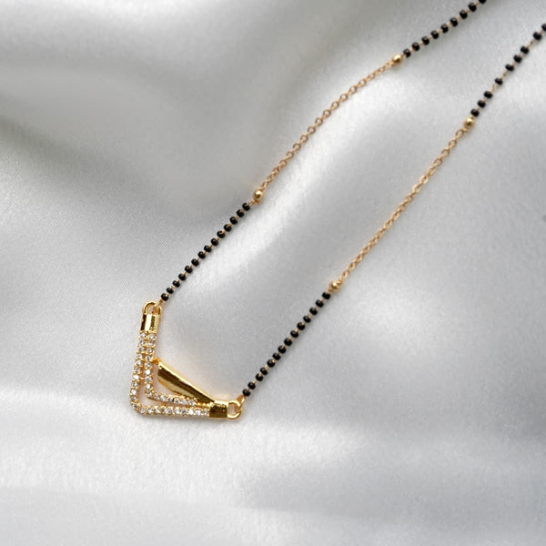 Trending Mangalsutra With Black Beads Chain