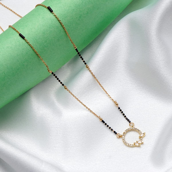 CZ Diamond Round Shape Mangalsutra