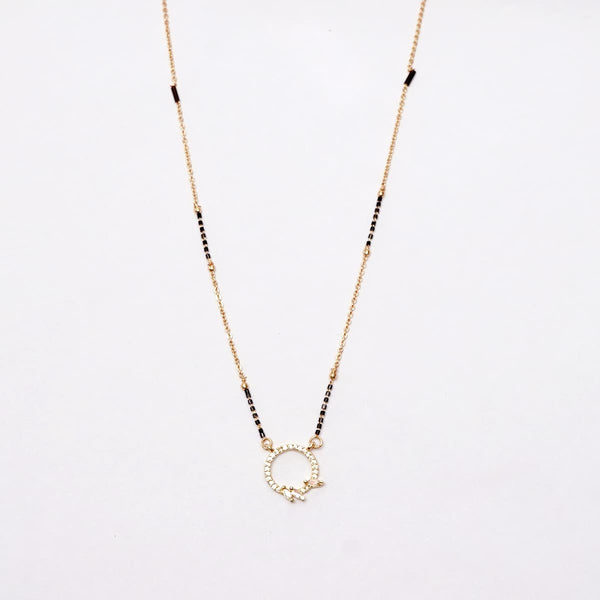CZ Diamond Round Shape Mangalsutra