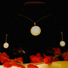 Round Shape Gold Plated Pendant Set