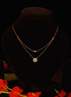 Double Chain Diamond Pendant Chain