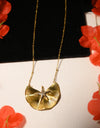 Floral Flourish Gold Plated Pendant Chain