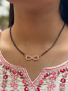 Rose Gold Infinity Diamond Studded Mangalsutra