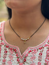 Gold Plated American Diamond Studded Mangalsutra