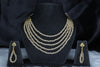 Crystal Multilayered Gold Plated Necklace
