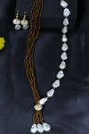 Beads And Pearls Diamond Studded Mala