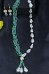 Beads And Pearls Diamond Studded Mala