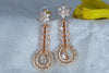 Rose Gold Plated Cubic Zirconia Earrings