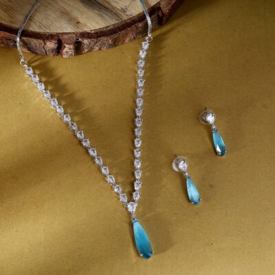 Trendy Ad Necklace Jewelry Set