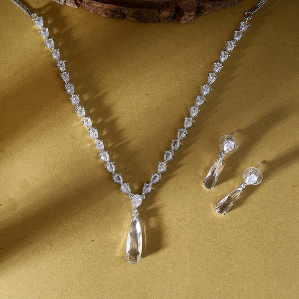 Trendy Ad Necklace Jewelry Set