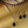 Everlasting Quality Jewels Silver Plated AD Necklace Set