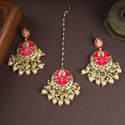 Minakari with Pearls Tikka