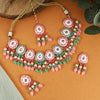 Pearl Flower Beaded Kundan Set