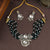 Mirror Work Choker Set with Pearls