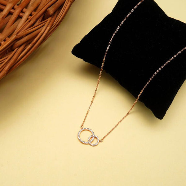 American Diamond Joined Ring Pendant