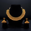 Meraki Gold Plated Choker Set With Pearls