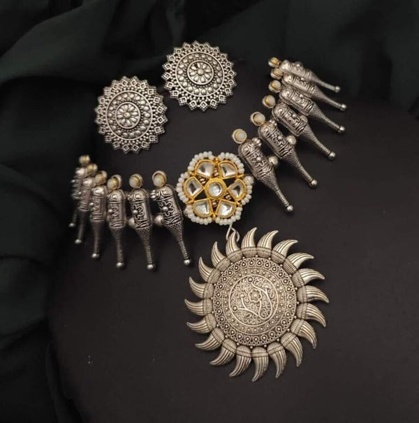 Oxidized Tribal Choker Set