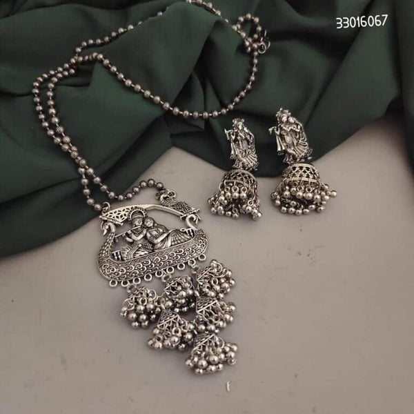 Radha Krishna Long Chain Necklace Set
