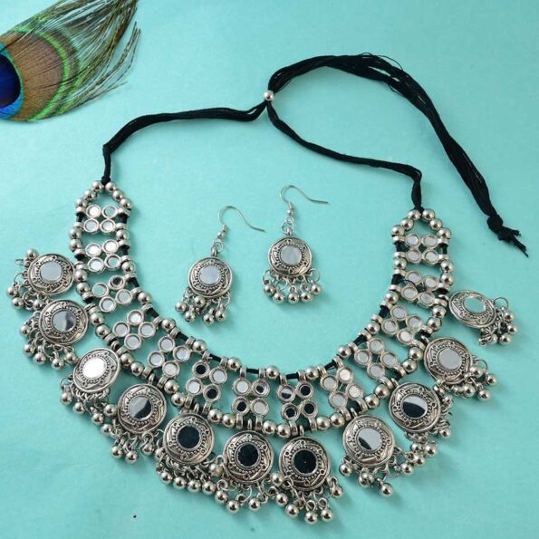 Traditional Mirror Necklace Set
