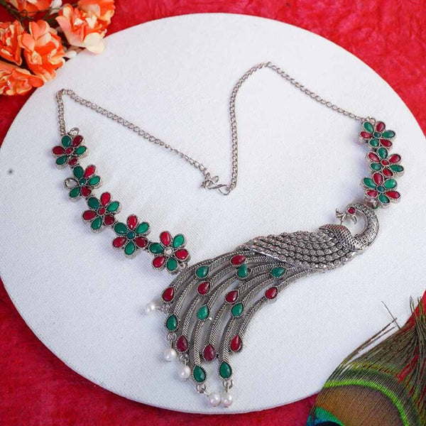 Graceful Peacock Design Necklace