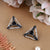 Triangle Shape Silver Earrings