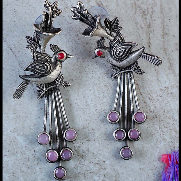 Gorgeous Bird Oxidized Earrings