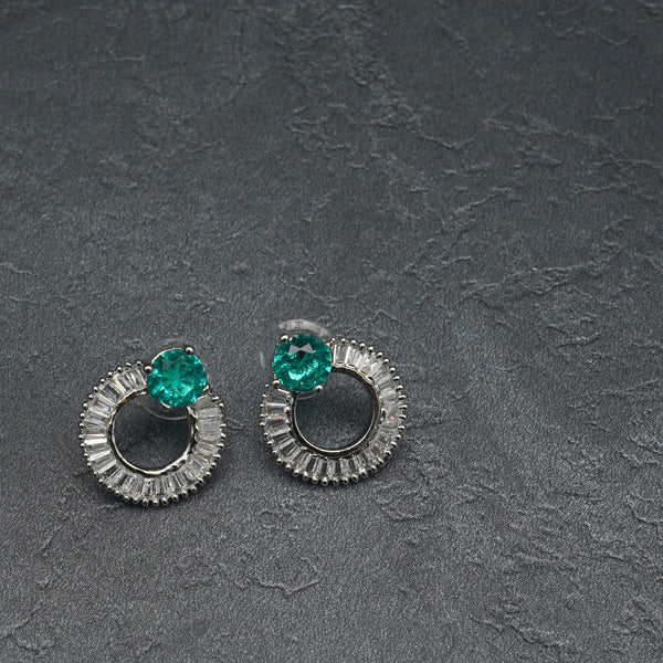 Round American Diamond Stud