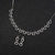 Circle Silver Plated CZ Embellished Jewelry Set