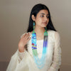 Meraki Trends Traditional Ukranian Beaded Blue Colored Necklace