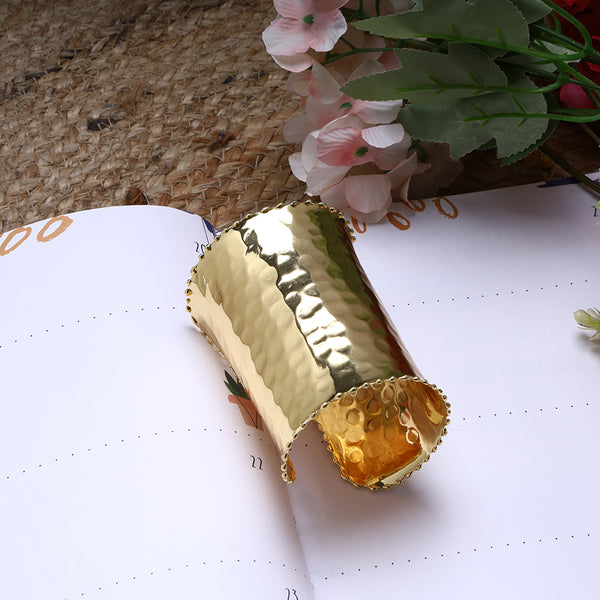 Gold Plated Slip-on Cuff Bracelet