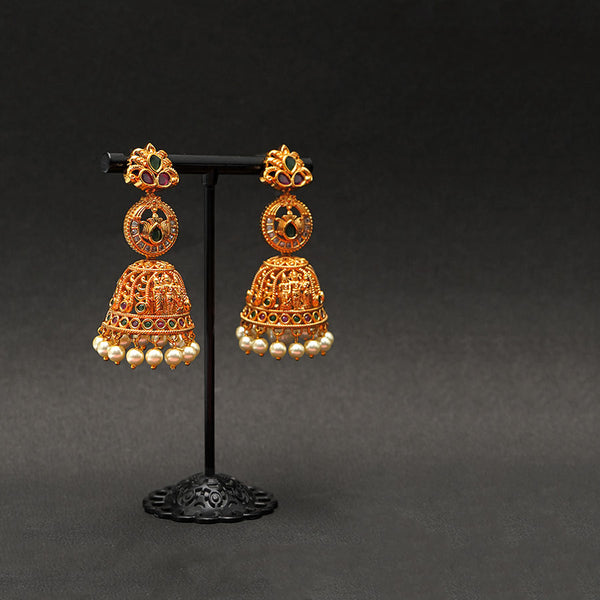 Antique Gold Tone Earring