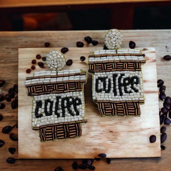 Coffee Name UB Earrings